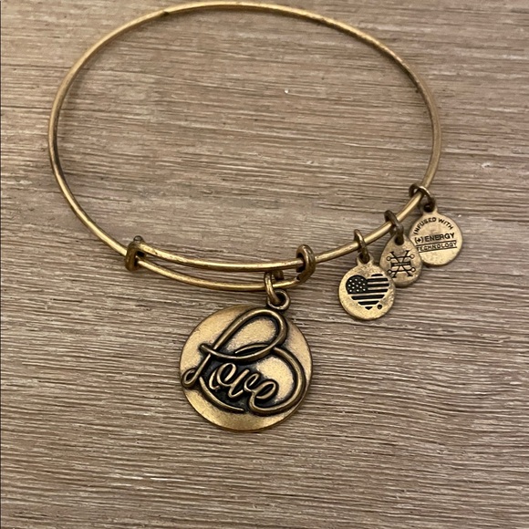 Alex and Ani Jewelry - Alex and Ani Gold Love Charm Bracelet